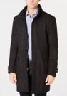 DKNY Men's Slim-Fit Geometic Pattern Raincoat