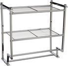 Organize It All Chrome 2 Tier Wall Mounting Bathroom Rack
