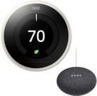 Nest Learning Thermostat with Google Home Mini