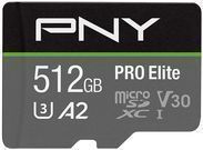 PNY 512GB U3 Pro Elite Class 10 Micro SD Card