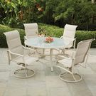 Hampton Bay Shell 5-Piece Aluminum Outdoor Dining Set