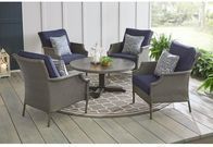 Hampton Bay Grayson Ash Gray 5-Pc. Wicker Patio Set