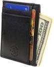 Hammer Anvil Leather RFID Safe Anti-Theft Minimalist Wallet