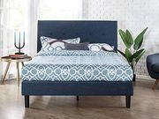 Zinus Omkaram Navy Button Detailed King Platform Bed