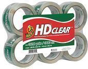 Duck HD Clear Heavy Duty Packing Tape Refill, 6 Rolls
