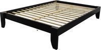 Scandinavia Queen-size Solid Bamboo Platform Bed - Black