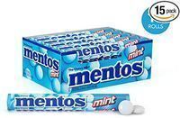 15 pack Mentos Chewy Mint Candy Roll, Mint