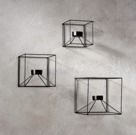 3pc Cubicle Wall Sconce Set