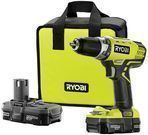 RYOBI 18 volt Lithium Crdls 1/2in. Compact Drill/Driver Kit