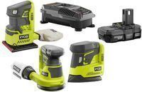 RYOBI 18-Volt ONE+ Cordless Lithium-Ion 3-Tool Sanding Combo