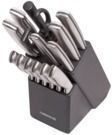 Farberware 15pc Stainless Steel Knife Block Set