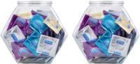 2-Pack 144ct Durex Ultra Fine Latex Fish Bowl Condoms