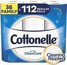 Cottonelle Ultra CleanCare Toilet Paper 36 Family Rolls