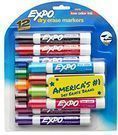 EXPO Low Odor Dry Erase Markers Chisel Tip, Asst Colors
