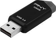 PNY Retract USB 3.0 Flash Drive, 128GB, Black