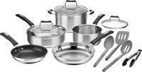 Cuisinart 12-Piece Stainless Steel Cookware Set