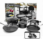 Granite Stone 15-pc. Diamond Cookware & Utensil Set