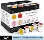 Bestpresso Coffee Single Serve K-Cup 96-Count Variety Pack