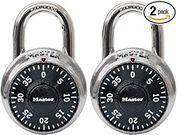 Master Lock 1500T Locker Lock Combination Padlock, 2 Pack