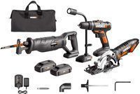 WORX Combo Kit (2 Saws, Drill, LED light)