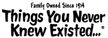 Things You Never Knew Existed